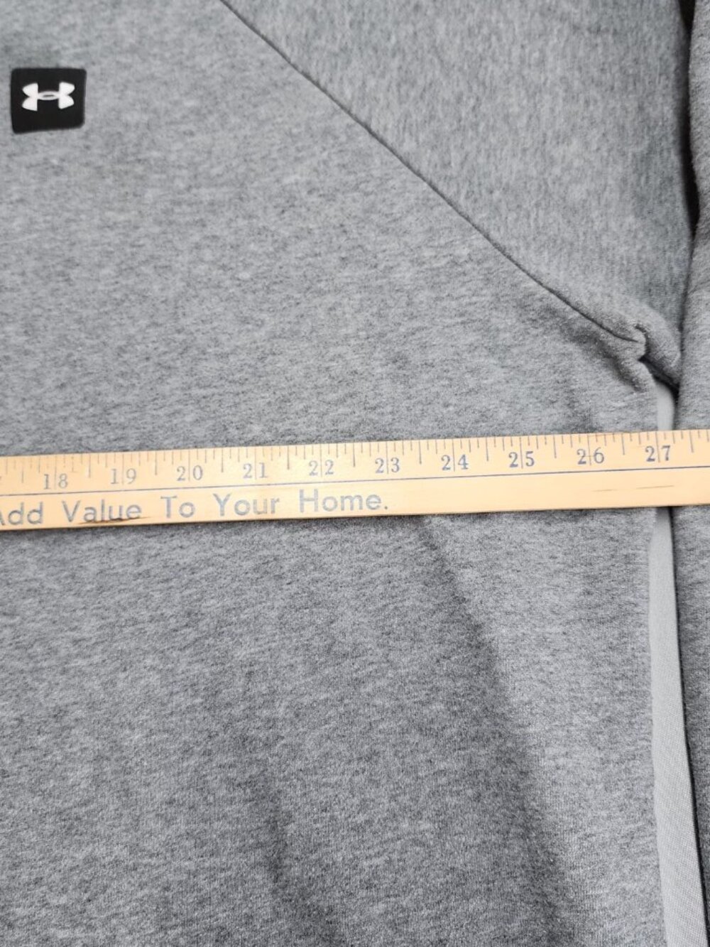 Under Armour Mens 3XLT Gray Fleece Pullover Hoodie Big Tall Activewear Logo - Picture 10 of 11